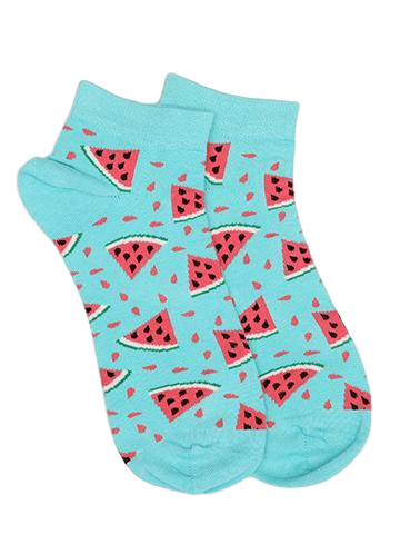 One in a Melon | Blue Ankle Unisex Socks | 1 Pair