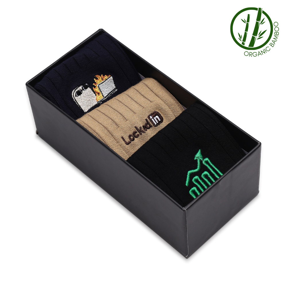 Corporate Toes Fun | Box of 3 Formal Socks