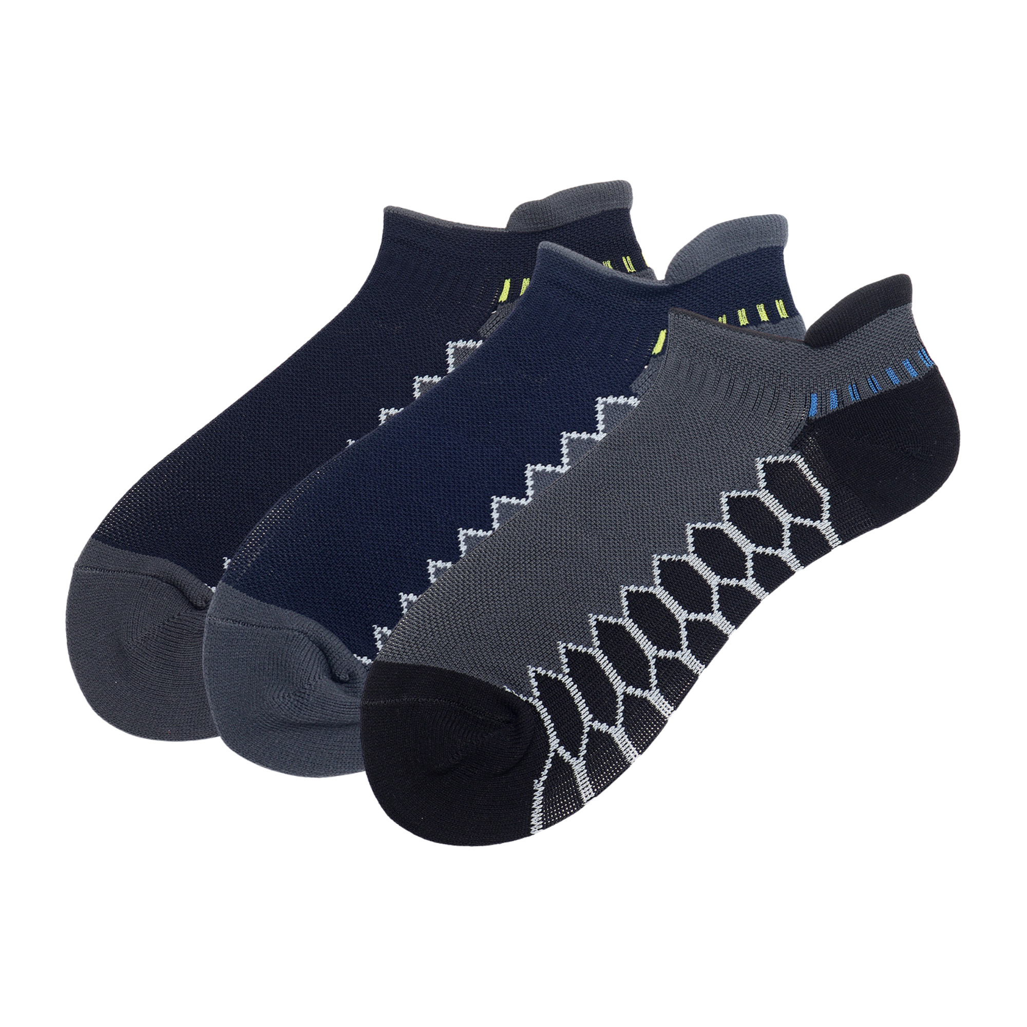 Enduro Step Basics Pack of 3 Pairs | Performax Athletic | Ankle Sports Socks