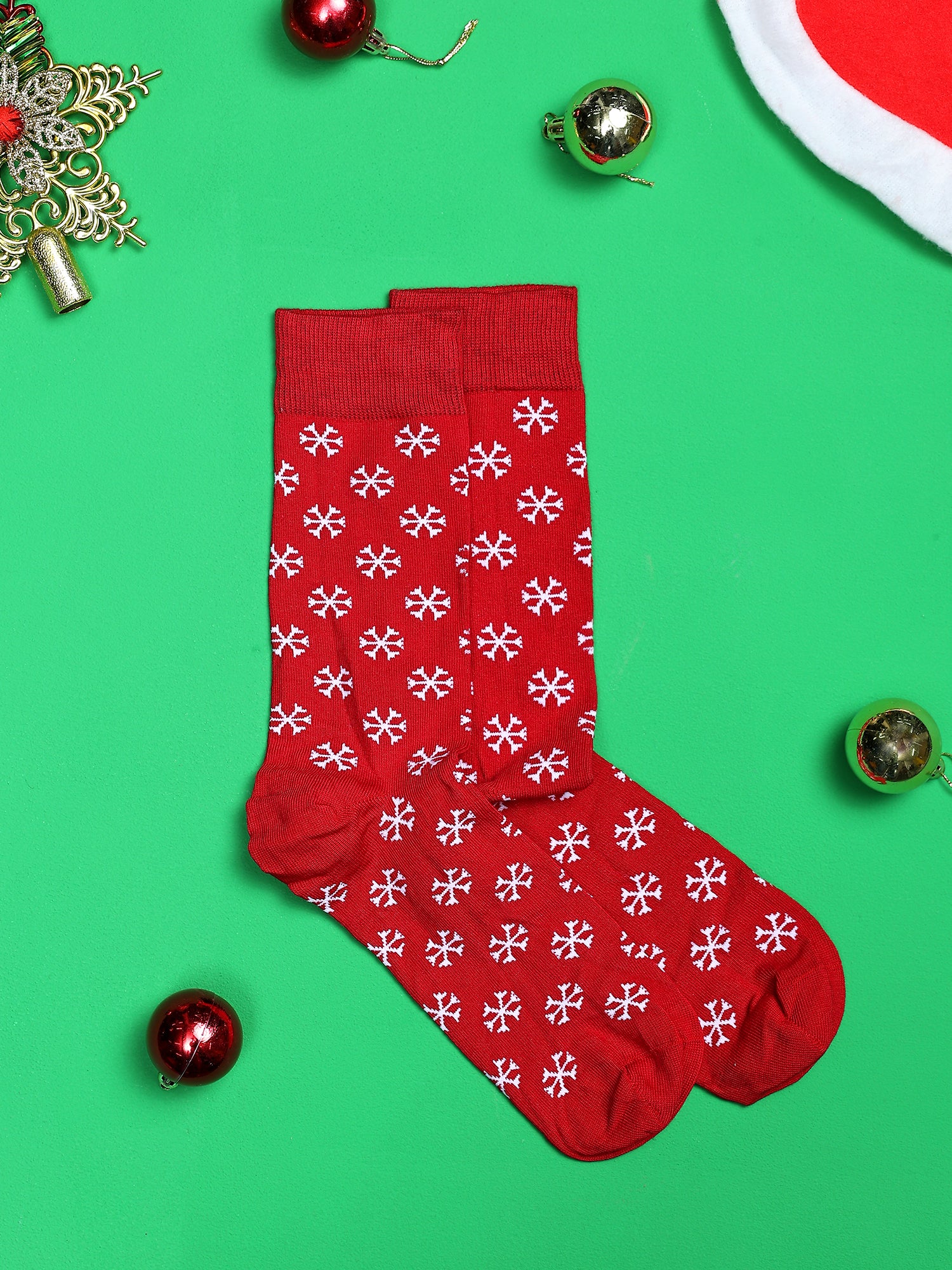 Secret Santa | Men's Christmas Gift Box of 4 Cotton Mid Calf Socks