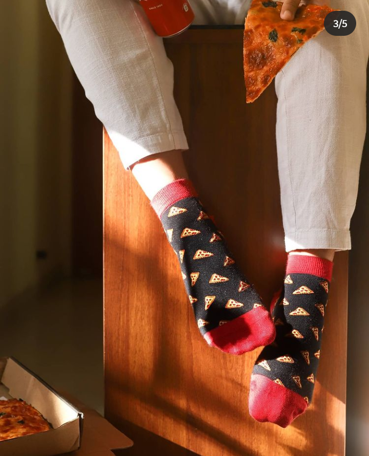 Pizza is Bae | Ankle Socks