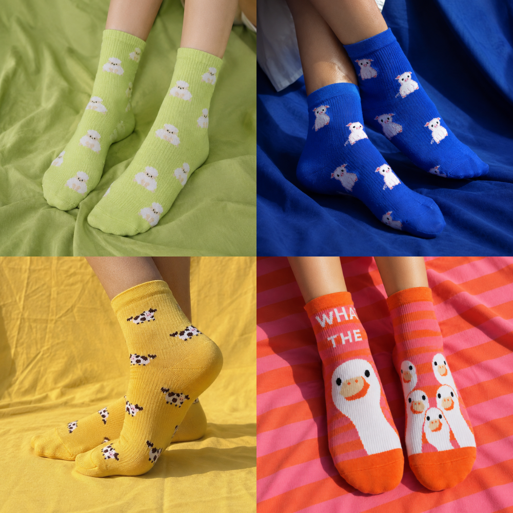Feral Farm | Pack of 4 Pairs - Bamboo socks