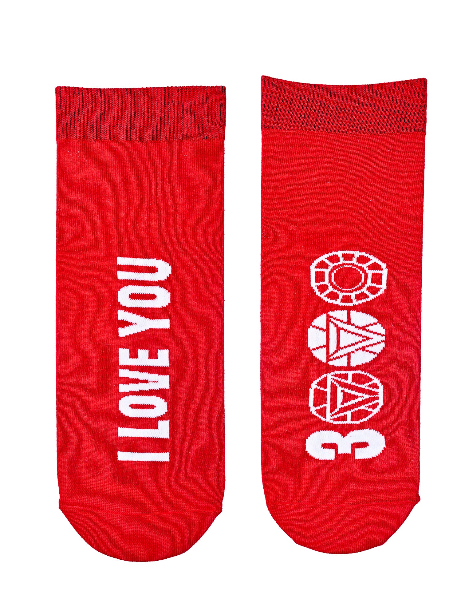 I love you 3000 | Red Ankle Unisex Socks | 1 Pair