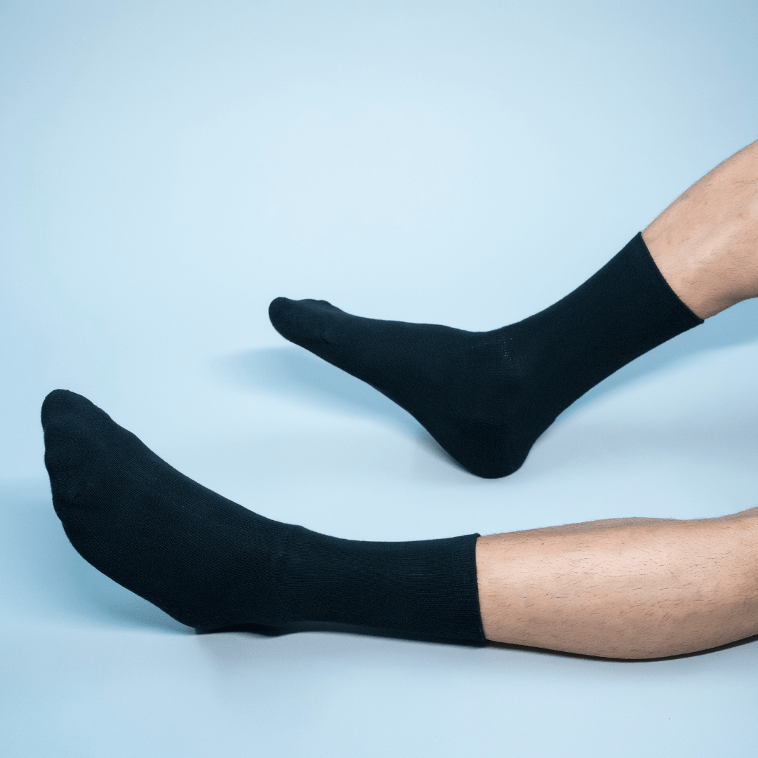 Loose Top Diabetic Care Socks Black - soxytoes