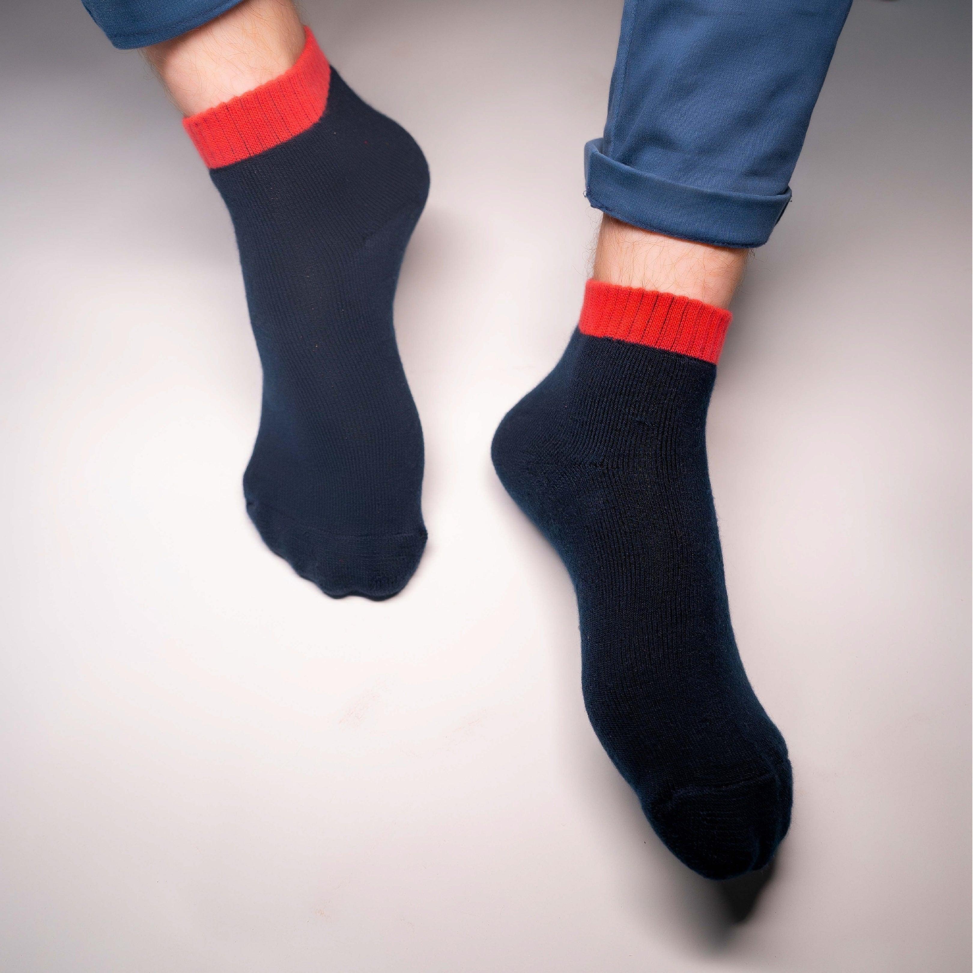 Navy Anti-Slip Gripper Socks - soxytoes