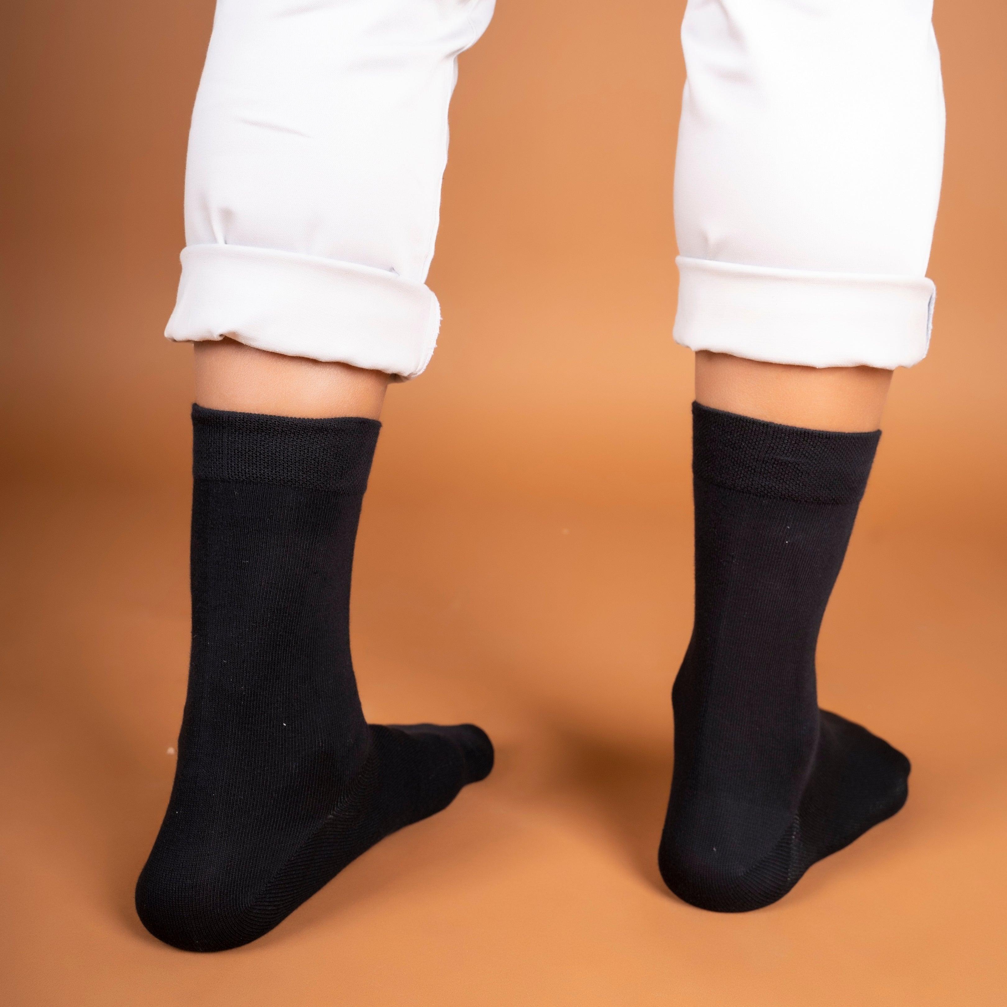 Classic Solid Black Socks - soxytoes